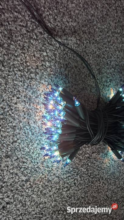 Lampki choinkowe 100 LED niebieskie Małkinia Górna
