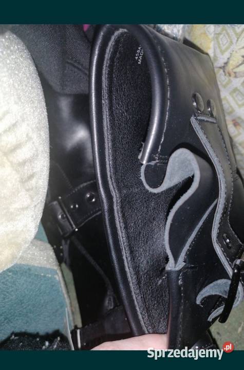 RESERVED LiniaPREMiUM nowe buty biker SkÓRZANE czarny Leszno sprzedam