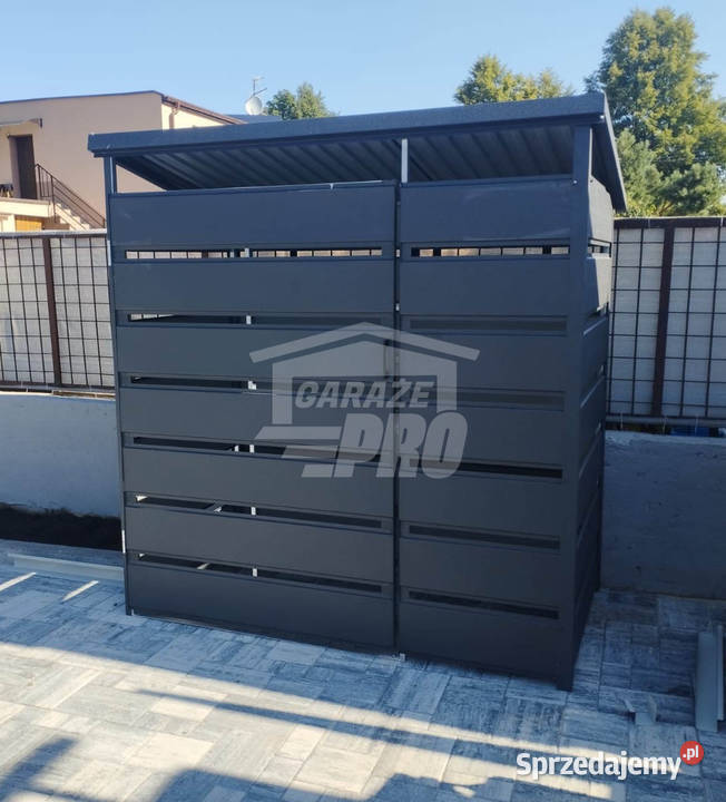 Wiata śmietnikowa spad tył 15x05m Schowek Gdańsk