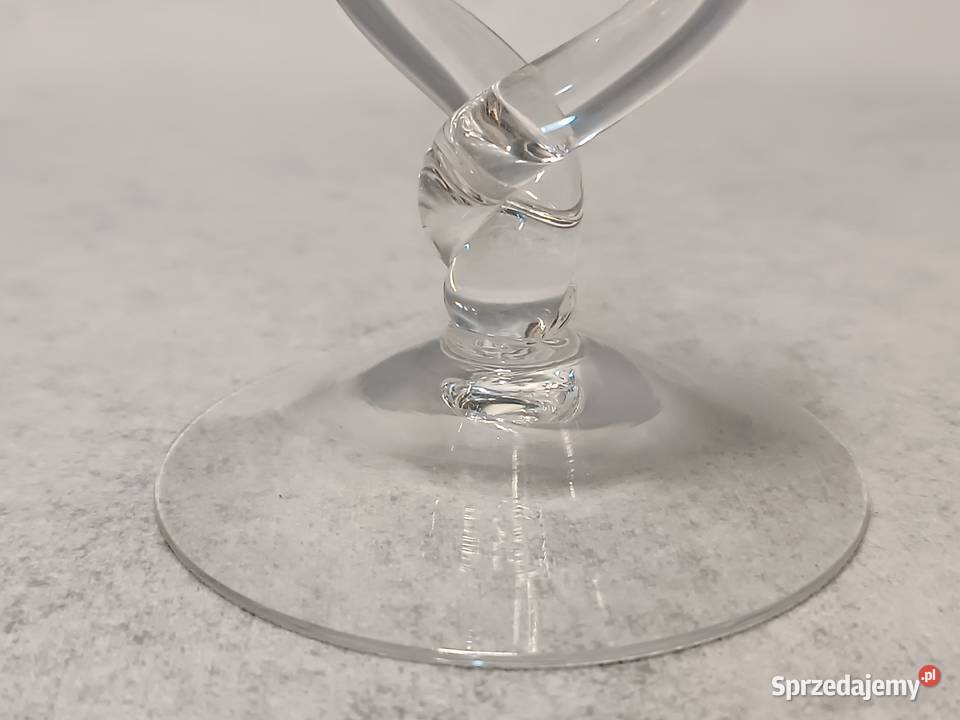 Szklany Świecznik Przezroczysty Para Świeczników Zakopane sprzedam