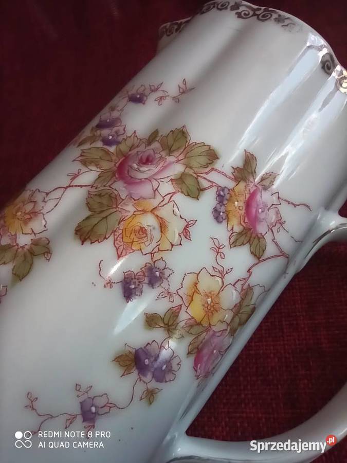 Mlecznik duży z pięknym kwiatowym dekorem z Gdańsk