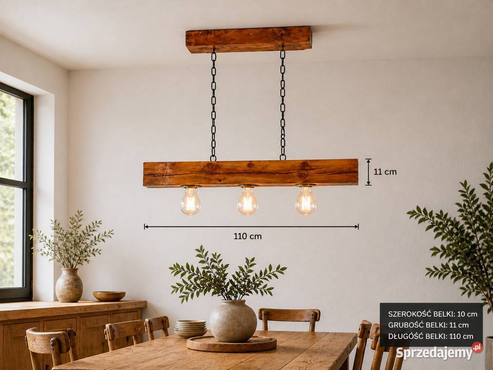 Lampa sufitowa rustykalna OLD WOOD RETRO LS2B45 Lampy wiszące