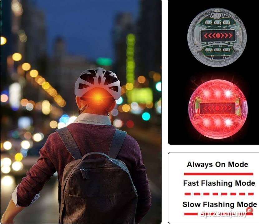 Kask Rowerowy Uwyelect z Lampką LED świętokrzyskie sprzedam