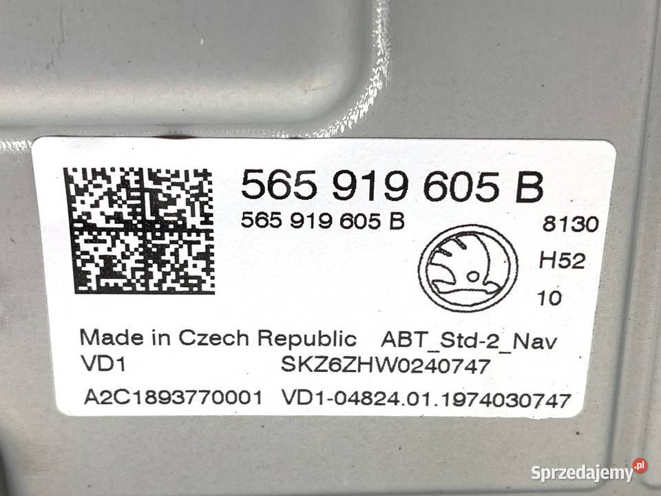 RADIO SKODA KAROQ 565919605B ODTWARZACZ