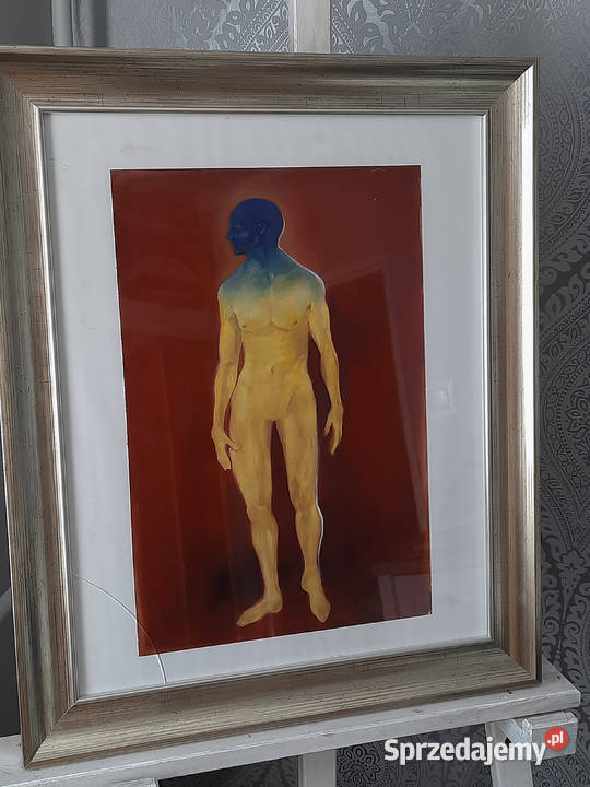 Mężczyzna w żółtym obraz Tarnobrzeg