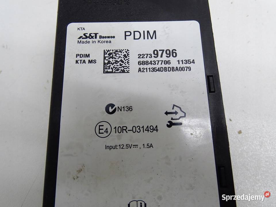 MODUŁ STEROWNIK PDIM OPEL INSIGNIA A ASTRA J IV osobowe małopolskie