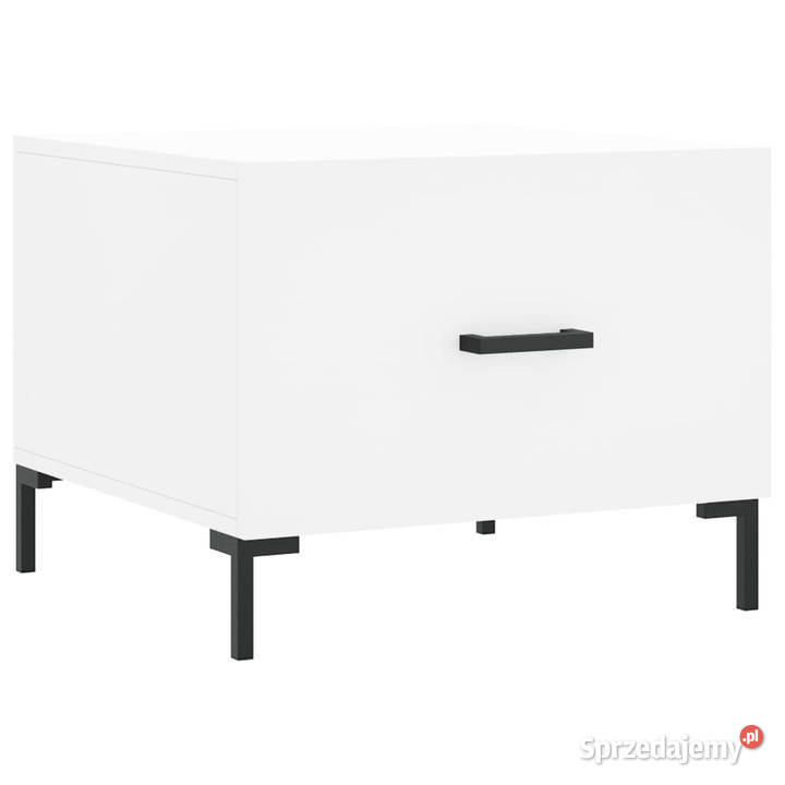 Stoliki kawowe 2 białe 50x50x40 WM829397