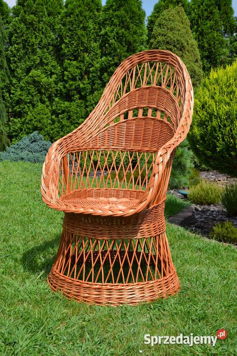 Fotel wiklinowy wysoki kolor Rzeszów
