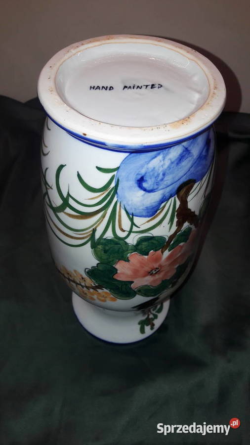 Wazon ceramiczny ręcznie malowany hand painted Głuchołazy