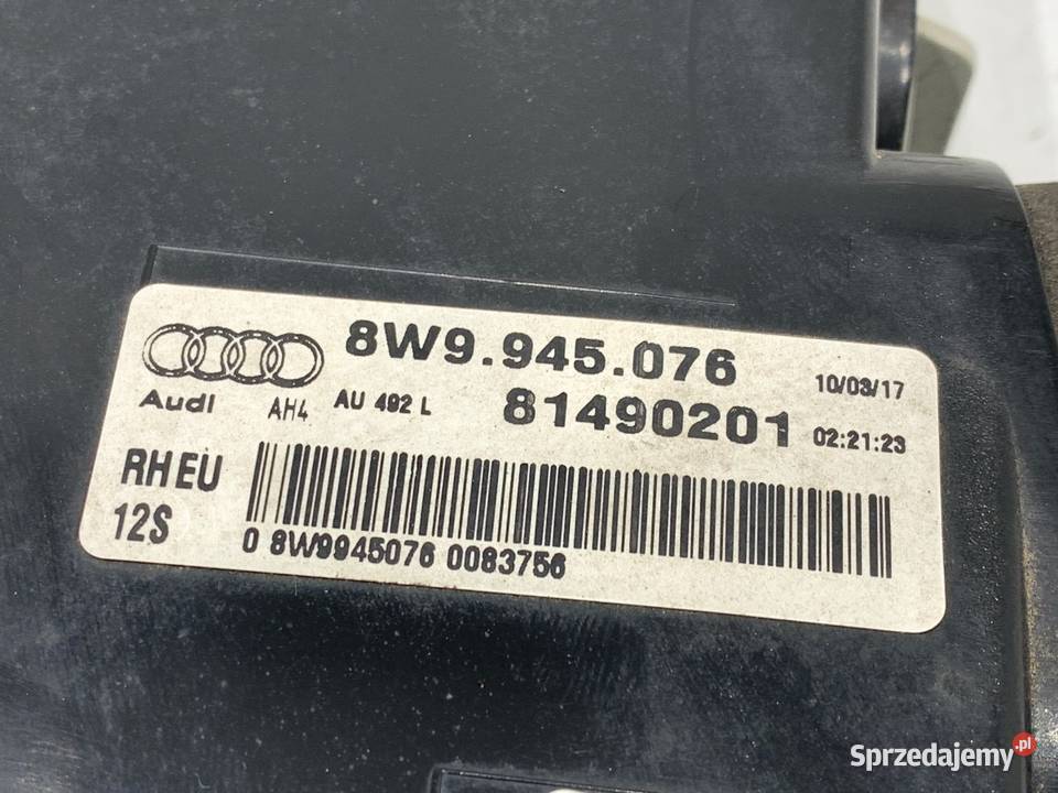 LAMPA TYŁ PRAWA WEWNĘTRZNA AUDI A4 B9 8W9945076 podkarpackie sprzedam