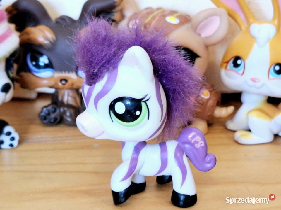 Zebra puchata fiolet Littlest Pet Shop