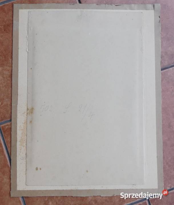 Stare oryginalne secesyjne passepartout paspartu Szczyrk