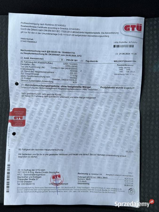 Opel Combo 14i CD Ostrzeszów