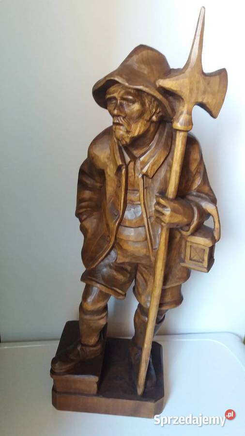 Rzeźba z drewna Halabardnik Strażnik Domu małopolskie Lubień