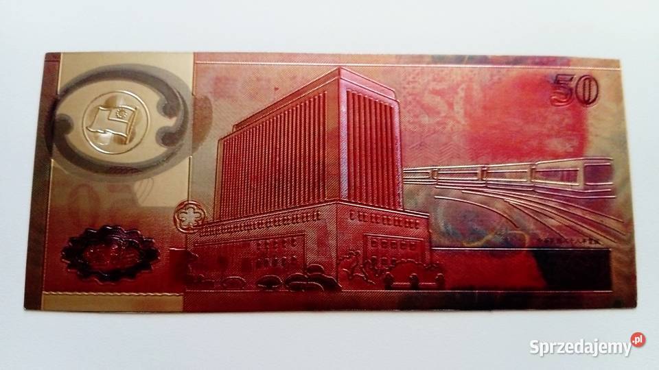 50 Yuanow banknot Chiny Mosina