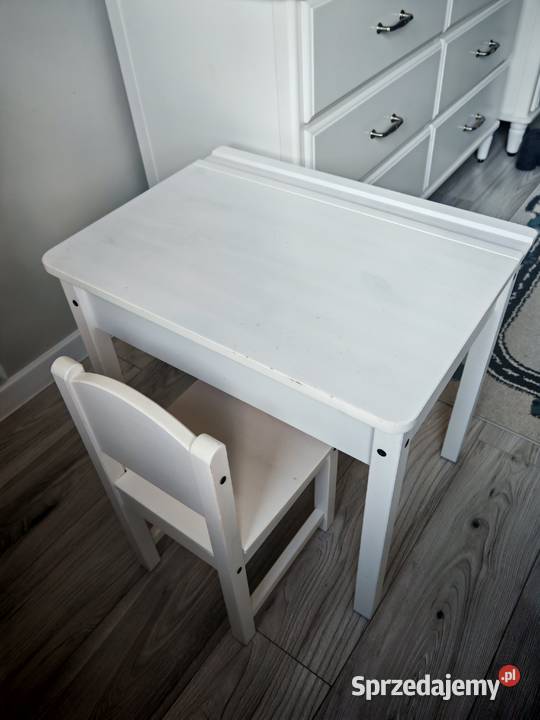Ikea Sundvik biurko i krzesło IKEA białe zestaw Gorzów Wielkopolski sprzedam
