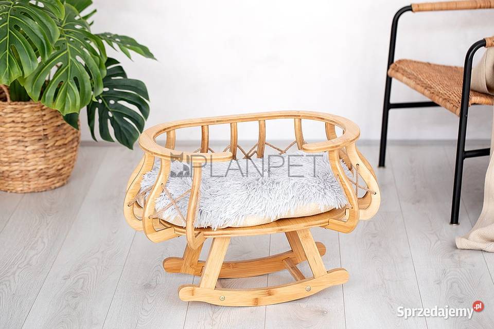 Legowisko drewniane bujane kota Wrocław