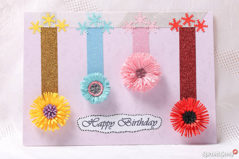 KARTKI IMIENINOWE RĘCZNIE ROBIONE METODĄ Kielce
