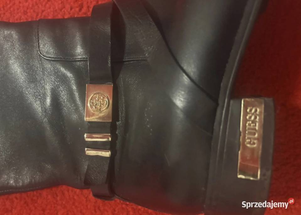 damskie kozaki skórzane guess skóra Lublin