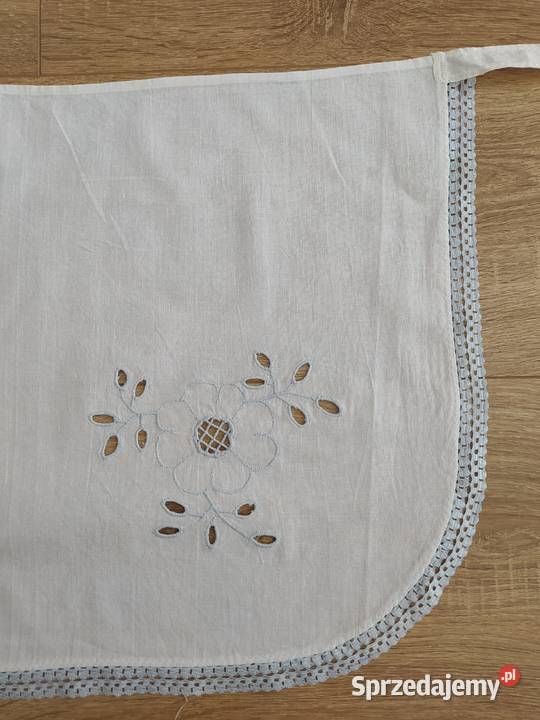 Fartuch damski HAFT koronka niebieska Pozostałe Hajnówka