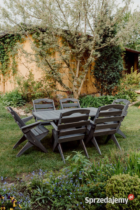 Meble ogrodowe drewniane składane typ S stół śląskie Kalety