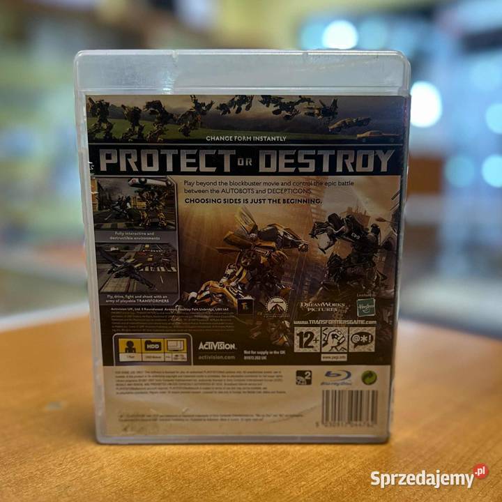 Gra na 3 Transformers The Game Gry na konsole Elbląg sprzedam