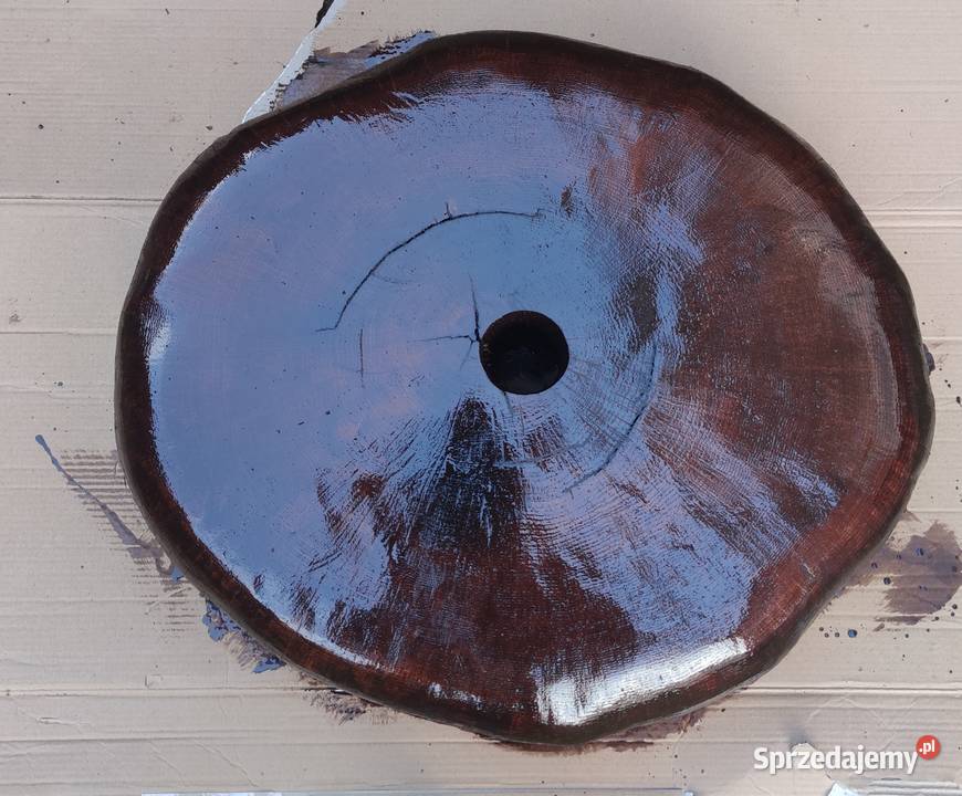 Dębowa podstawa pod parasol