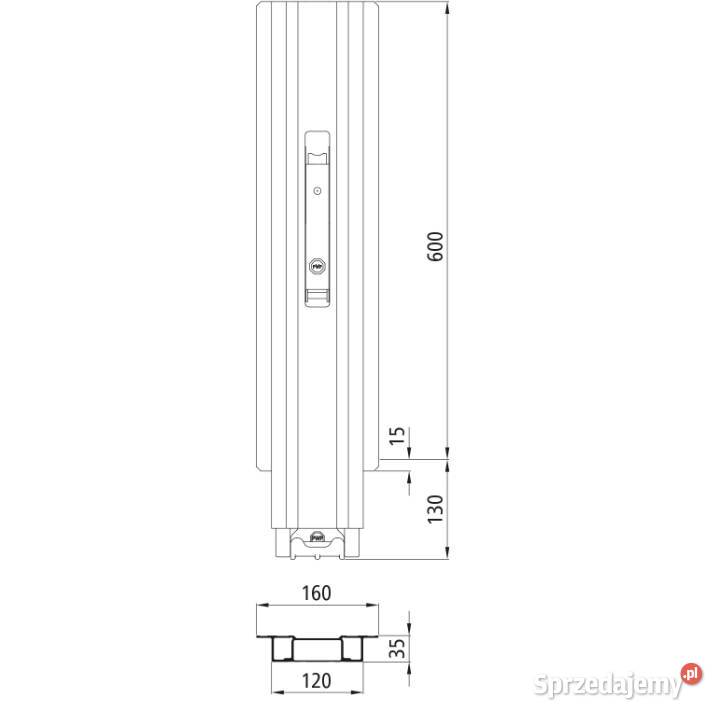 Słupek Blueline 600 mm IL