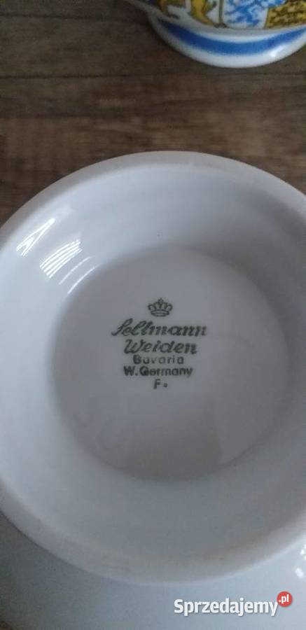 Flaczerki sygnowane Bavaria Porcelana i szkło łódzkie Przedbórz