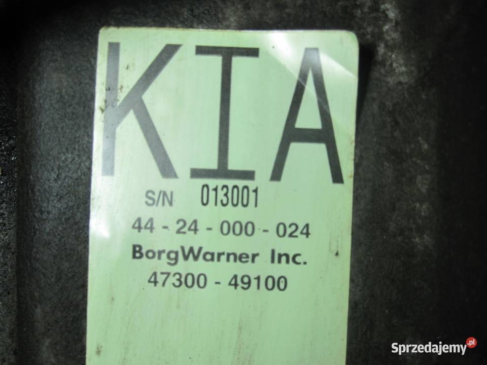 KIA SORENTO 25 CRDI D4CB 170 Skrzynia biegów z osobowe Skrzynie biegów manualne