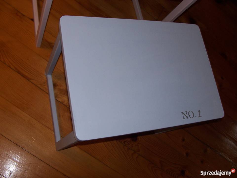 Trojaki stoliki shabby chic prowansja Oleśnica