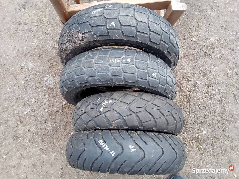 Opony skuter różne rozmiary 10 12 używane Namysłów sprzedam