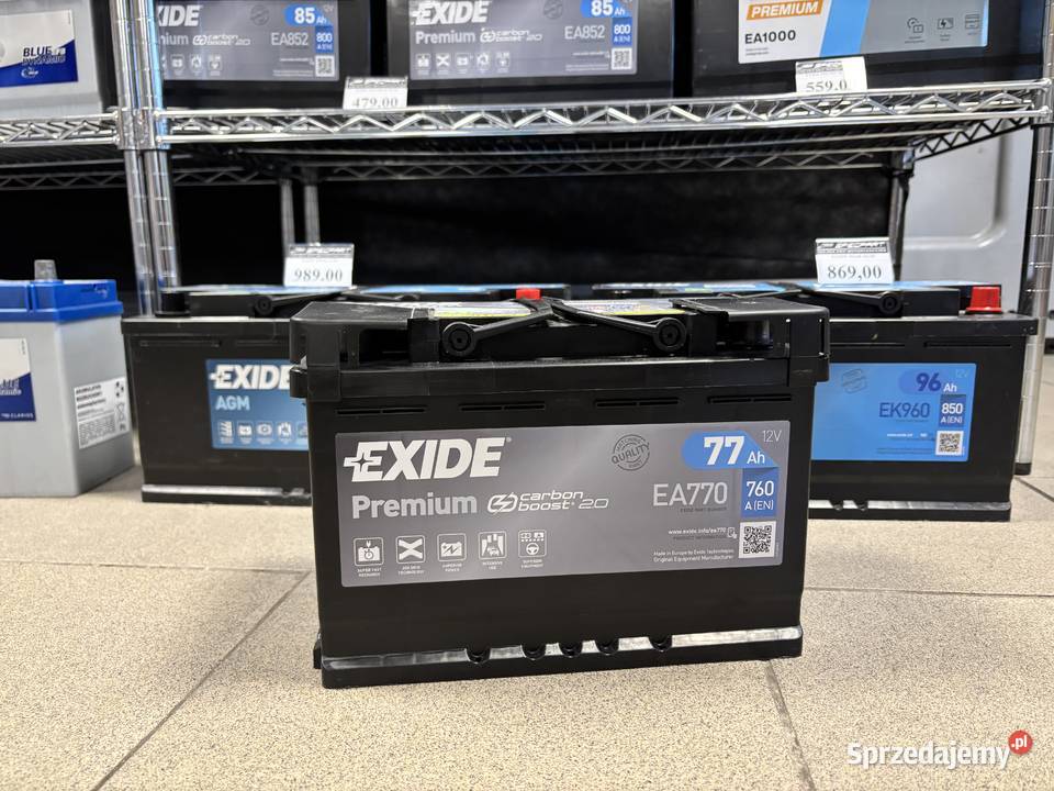 Akumulator 77Ah 760A Exide Premium Zduńska Wola