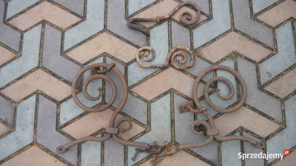 Okucia bryczki sań powozu kute kowalskie stare Pozostałe sprzedam