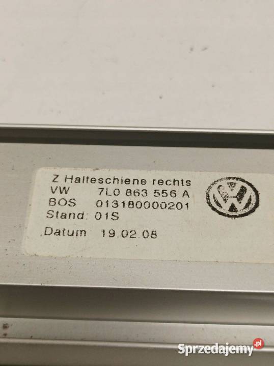 OSŁONA SZYNA PROWADNICA BAGAŻNIKA KOMPLET 7L VW Osłony i zaślepki