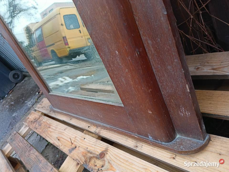 Stare duże lustro w drewnianej ramie wymiary Skarżysko-Kamienna