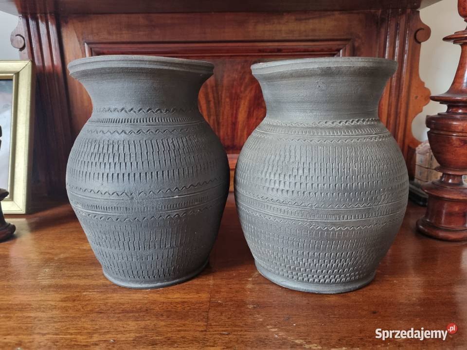 Wazon wazony ceramiczne Siwak 2 sztuki polska Pozostałe Lublin
