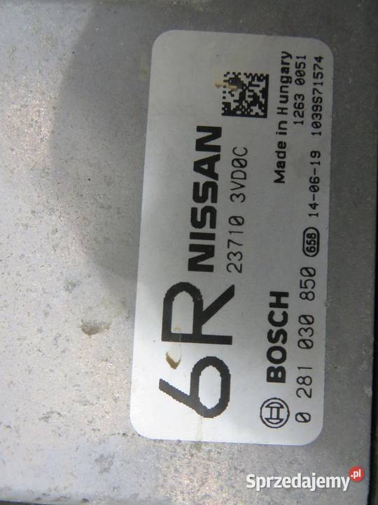 KOMPUTER STEROWNIK SILNIKA NOTE E12 15 DCI lubelskie