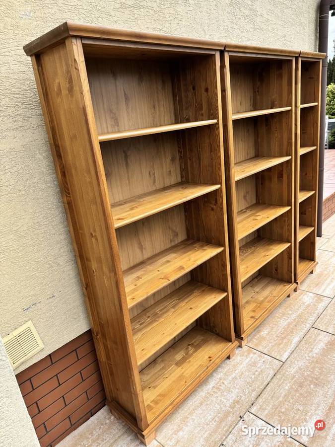 Regał drewniany półki ikea markor leksvik Sulbiny sprzedam