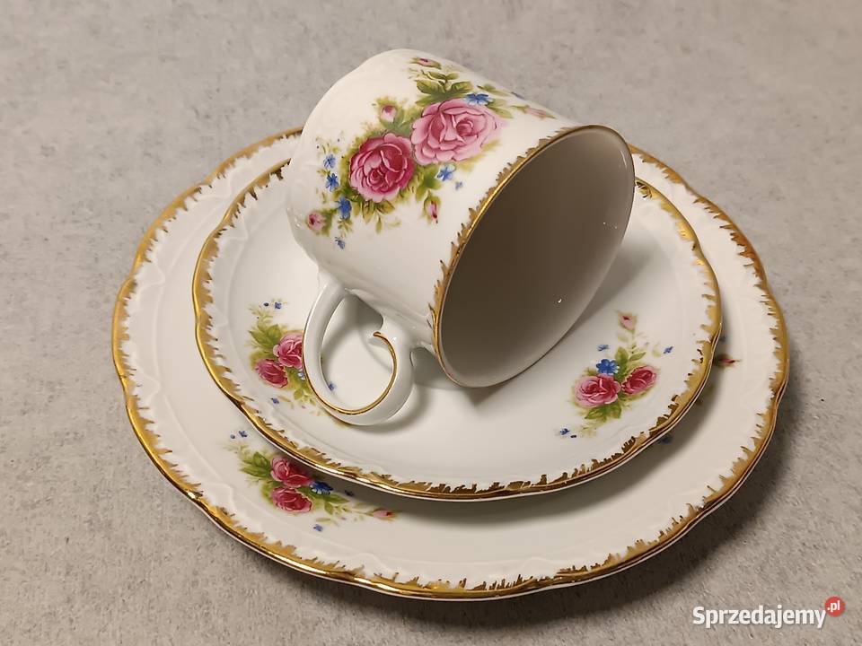 MITTERTEICH Bavaria Trio Śniadaniówka Filiżanka Porcelana i szkło Augustów