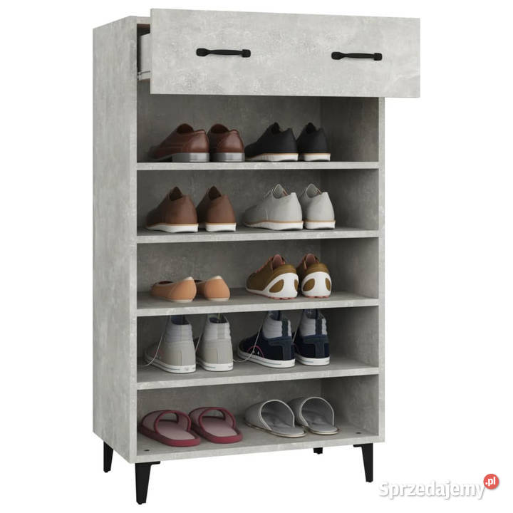 Szafka na buty szarość betonu 60x35x105 WM812793 Warszawa
