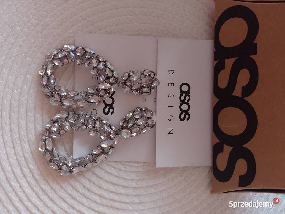 ASOS Długie Bogato zdobione kolczyki ślubne z Kraków