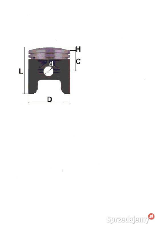 TŁOK komplet tłokowy DS DAOSEN DT 125 5620 mm Zabrze