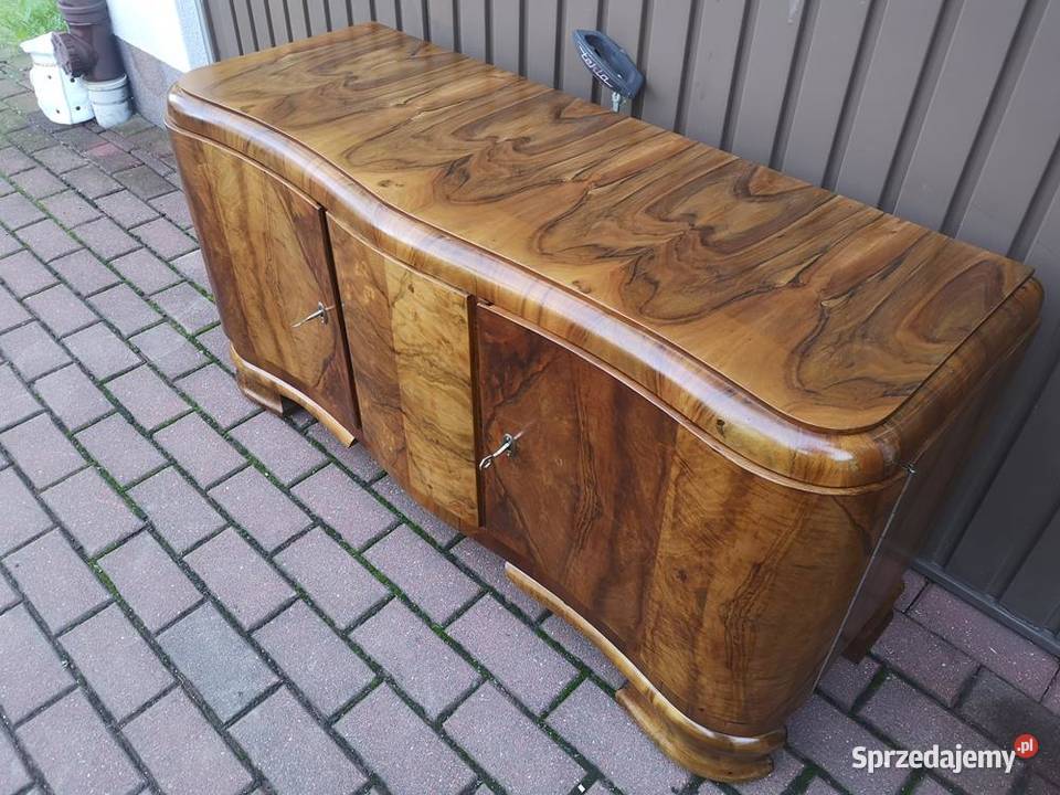 Komoda ARTDECO RTV Niska Orzech Zgrabna Stara wielkopolskie Swarzędz