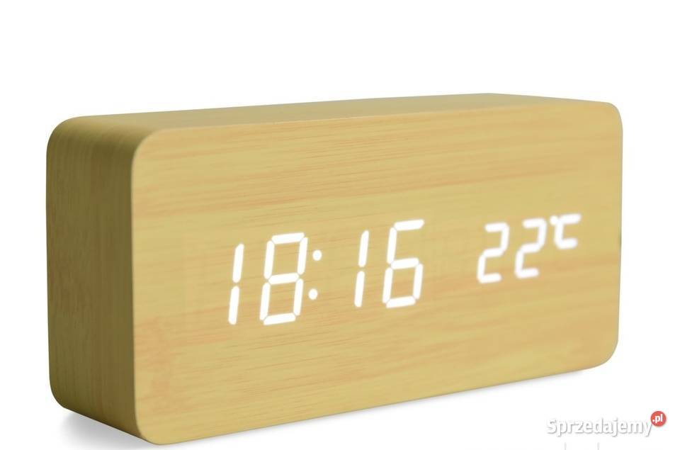 WODOO CLOCK drewniany cyfrowy zegar Warszawa