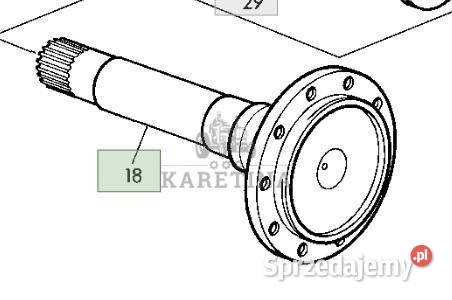 John Deere 6810 6910 Piasta Wrzeciono R105836 Pozostałe sprzedam