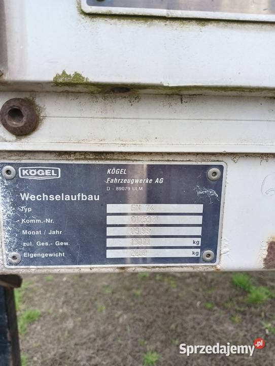 Zabudowa BDF kogel zabudowa burtowa Witonia