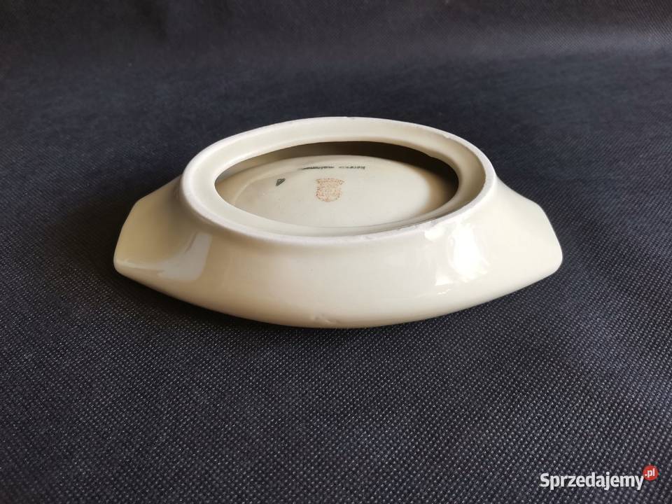 Stara popielniczka w kwiaty porcelit Tułowice Katowice