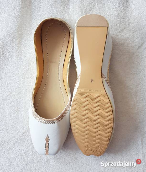 Nowe buty białe balerinki indyjskie khussa boho Balerinki Szczecin sprzedam