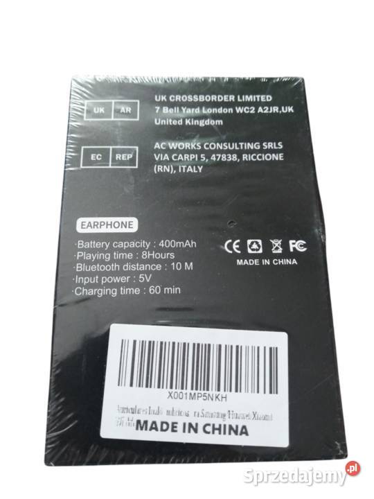 Słuchawki bezprzewodowe na szyję Elektronika Zawiercie sprzedam